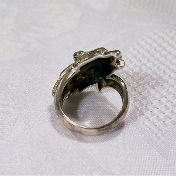 🐺🆕Sterling Silver Howling Wolf Ring - Picture 3 of 5